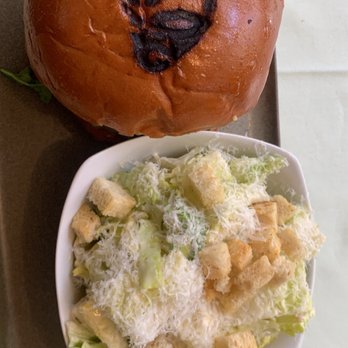 Polo Lounge - Trashgyu burger and "Caesar salad" laughable. Burnt meat, burnt bun. - New American Near Me - Beverly Hills, California Polo Lounge - Trashgyu burger and "Caesar salad" laughable. Burnt meat, burnt bun. - New American Near Me - Beverly Hills, California