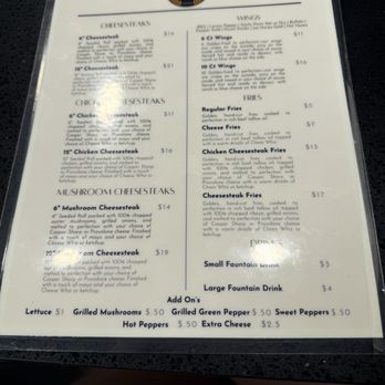 Dapper D's Cheesesteaks - Menú - Cheesesteaks Near Me - Jacksonville, Florida
