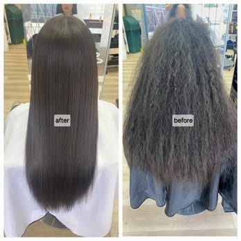 Splash Hair - Straight Perm by Karen - Hair Salons Near Me - Surrey, British Columbia