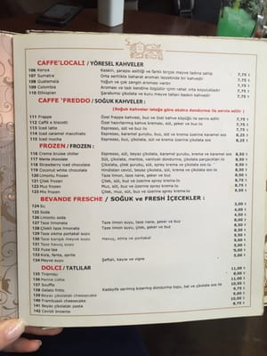 Menu photo 1 San Marco's Caffe Istanbul, 34