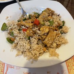 Lampliter Restaurant - Cashew chicken with fried rice! Yummy