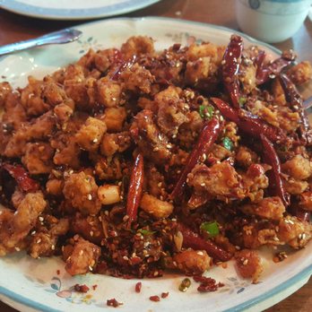 Szechuan House - One of my faves Chongqing Spicy Crispy Chicken ... also very good fried rice in the back - Chinese Near Me - Hamilton, New Jersey Szechuan House - One of my faves Chongqing Spicy Crispy Chicken ... also very good fried rice in the back - Chinese Near Me - Hamilton, New Jersey