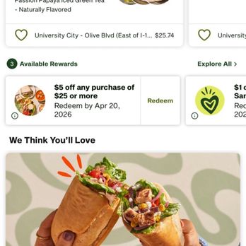 Panera Bread - Time stamp when I left. - Salad Near Me - University City, Missouri