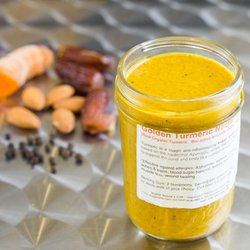 Mother Nature's Cafe - Deliciously healthy. Each tea spoon has got 1000 mg + organic root turmeric. More powerful  than cur-cumin capsules or powder.