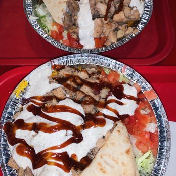 The Halal Guys - Chicken Platter,  Combo Platter - Halal Near Me - Costa Mesa, California
