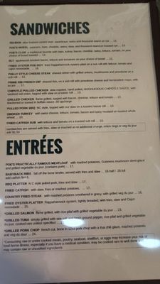 Menu photo 2 Poe's Pub Richmond, VA