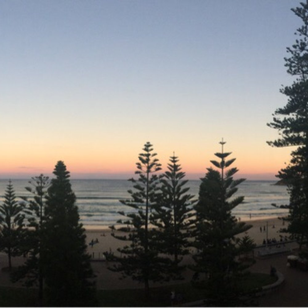 Awesome view from Moo's rooftop.