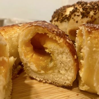 Miopane - Inside 3 cheese bagel - Bakeries Near Me - Pasadena, California