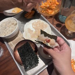 Scallop gimbap