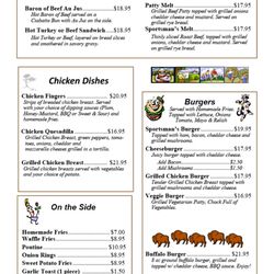 Sportsman's Inn - Menu Page 3 of 4