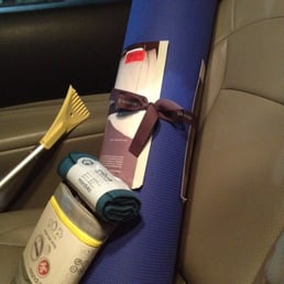 Yoga mat, yoga towel, and yoga matt carrier.