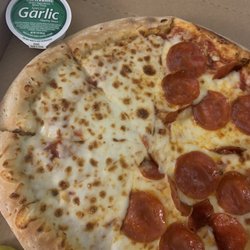 Papa Johns Pizza - Half Cheese Half Pepperoni