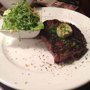 Bierbrasserie Cambrinus - Irish Ribeye steak, served with frites. - Beer Bar Near Me - Bruges, VWV Bierbrasserie Cambrinus - Irish Ribeye steak, served with frites. - Beer Bar Near Me - Bruges, VWV