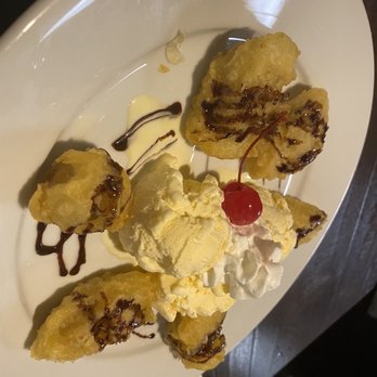 Sake Asian Fusion - Fried bananas and ice cream. - Sushi Bars Near Me - Jacksonville, North Carolina
