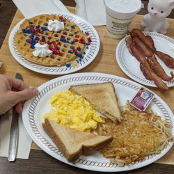 Waffle House - All-Star Breakfast ($1 upgrade for the Firework Waffle)