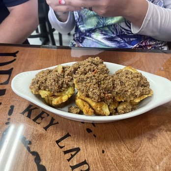 Denny's Latin Cafe - Stuffed tostones - Cuban Near Me - Key Largo, Florida