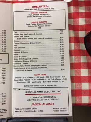 Menu photo 6 Red Hill Coffee Shop Rancho Cucamonga, CA