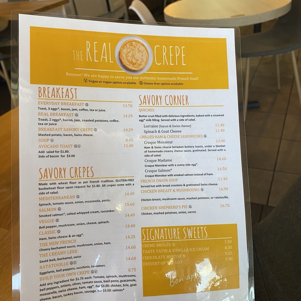 The Real Crepe - Menu - Pop-Up Restaurants Near Me - Las Vegas, Nevada The Real Crepe - Menu - Pop-Up Restaurants Near Me - Las Vegas, Nevada