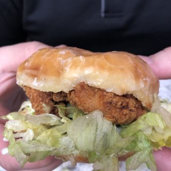 Do-Rite Donuts & Chicken - Spicy chicken sandwich on a glazed donut - Donuts Near Me - Chicago, Illinois