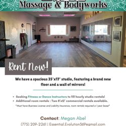 Essential Evolution Massage and Bodywork - Studio for rent!
