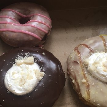 Fry Baby Donuts - Raspberry blood orange, chocolate cream pie, lemon cream pie - Donuts Near Me - Buffalo, New York Fry Baby Donuts - Raspberry blood orange, chocolate cream pie, lemon cream pie - Donuts Near Me - Buffalo, New York