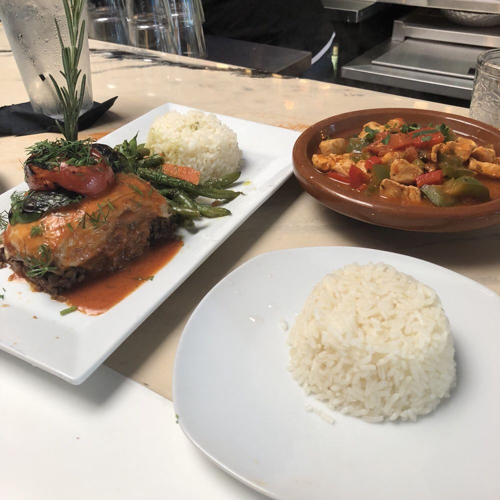 Cafe Mediterranean - Chicken sautée and moussaka - Mediterranean Near Me - Cincinnati, Ohio Cafe Mediterranean - Chicken sautée and moussaka - Mediterranean Near Me - Cincinnati, Ohio