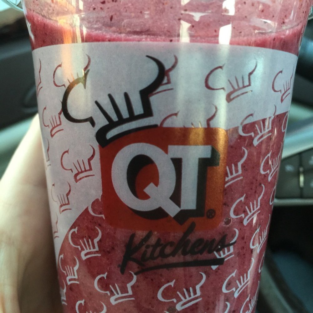 QuikTrip - Made to order REAL FRUIT smoothie! They put real chunks of fruit in blender. The cranberry juice used does include sugar, FYI. - Convenience Stores Near Me - Kansas City, Missouri QuikTrip - Made to order REAL FRUIT smoothie! They put real chunks of fruit in blender. The cranberry juice used does include sugar, FYI. - Convenience Stores Near Me - Kansas City, Missouri