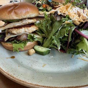 Fairview Farmers - Bacon jam chicken club with a side salad with their homemade citrus vinaigrette. - Breakfast & Brunch Near Me - Fairview, Texas