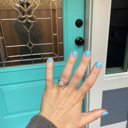 Manicure - matches my front door! Manicure - matches my front door!