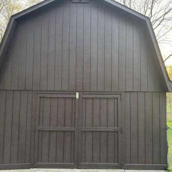 Elmer Painting - Two story shed painted by Elmer Painting. - Painters Near Me Elmer Painting - Two story shed painted by Elmer Painting. - Painters Near Me
