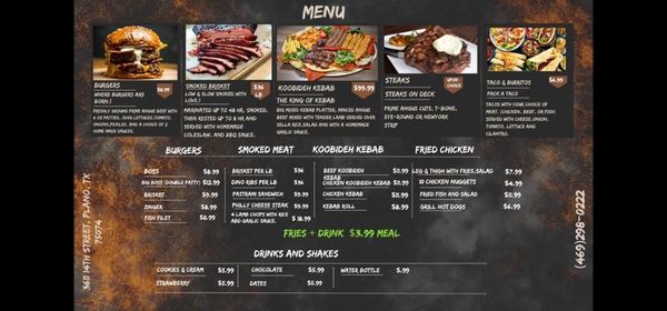 Menu photo 4 Smokin' Grill Xpress Plano, TX