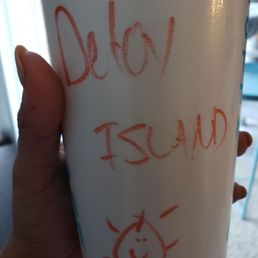 Large smoothie size with such a cute little sun!! Large smoothie size with such a cute little sun!!