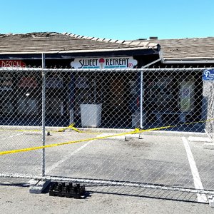 Photo of Sweet Retreat Ice Cream Parlor - San Jose, CA, United States. Fenced in but roof intact...fingers crossed