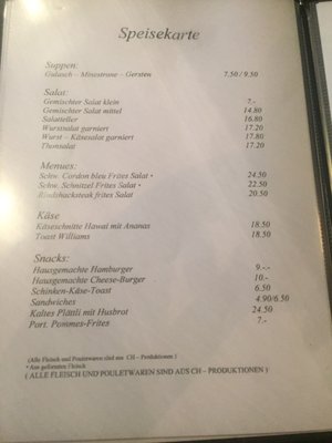 Menu photo 4 Zebra Bar Zürich, ZH
