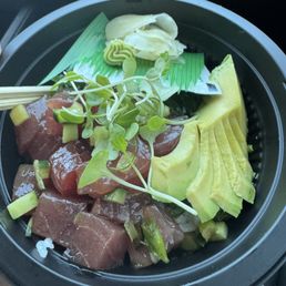 Bluefin tuna poke bowl Bluefin tuna poke bowl