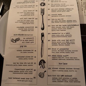 Nobie's - Menu 5/16/26 - New American Near Me - Houston, Texas