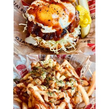 Ojai Burger - Spicy Miso Burger Spicy Miso Fries - Burgers Near Me - Orange, California