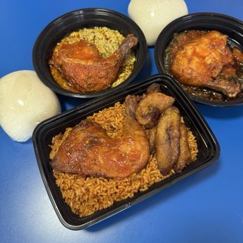 Flavors Nigerian Restaurant - Pounded Yam and Egusi Soup, Efo Riro& Pounded Yam, Jollof Rice - African Near Me - Orlando, Florida