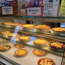 Gardner Pie - a variety of pies on display - food - Bakeries Near Me - Akron, Ohio