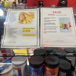 B & L Juice Bar and Deli - Menu extras as of 6/25/25