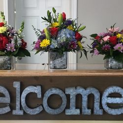 Miss You Flowers - Table arrangements for entryway or office. Great for the home!