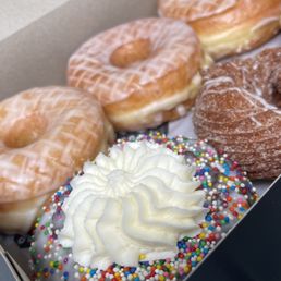 Half Dozen, Glazed, Cherry Pie and Birthday Cake