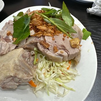 Bun Vit Thanh Da - Big plate of goi and bun. - Vietnamese Near Me - Westminster, California