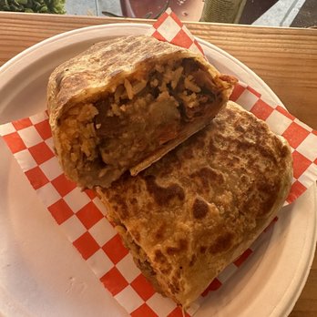 El Zaguan Bistro - Vegan breakfast burrito with jackfruit - Mexican Near Me - Phoenix, Arizona