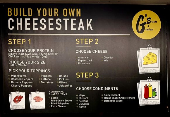 Menu photo 3 G's Steaks and Grinders Hartford, CT Menu photo 3 G's Steaks and Grinders Hartford, CT