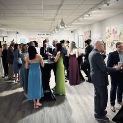 Barsky Gallery - Small wedding ceremony and reception in Hoboken NJ at Barsky Gallery