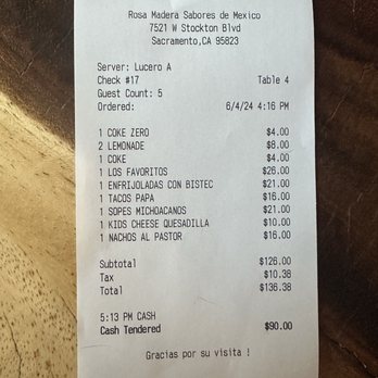 Rosa Madera - Mexican Near Me - Sacramento, California