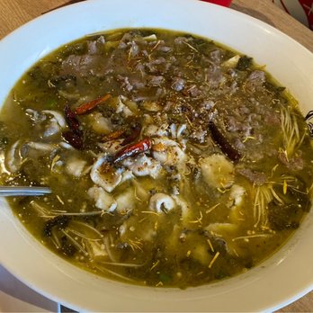 B2J Fish Soup - Vine Pepper Numb Flavor- 3 person combo (main entree item) fish & wagyu - Szechuan Near Me - Plano, Texas
