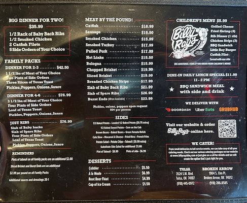 Menu photo 5 Billy Ray's Catfish & BBQ - Broken Arrow Broken Arrow, OK