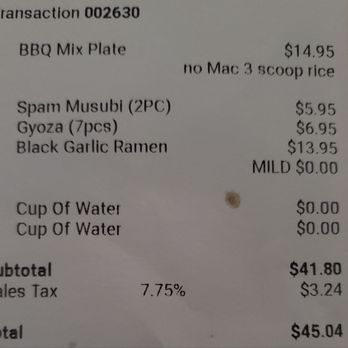 Ramen 101 - over priced for frozen gyoza and mediocre spam musubi - Hawaiian Near Me - Stockton, California Ramen 101 - over priced for frozen gyoza and mediocre spam musubi - Hawaiian Near Me - Stockton, California